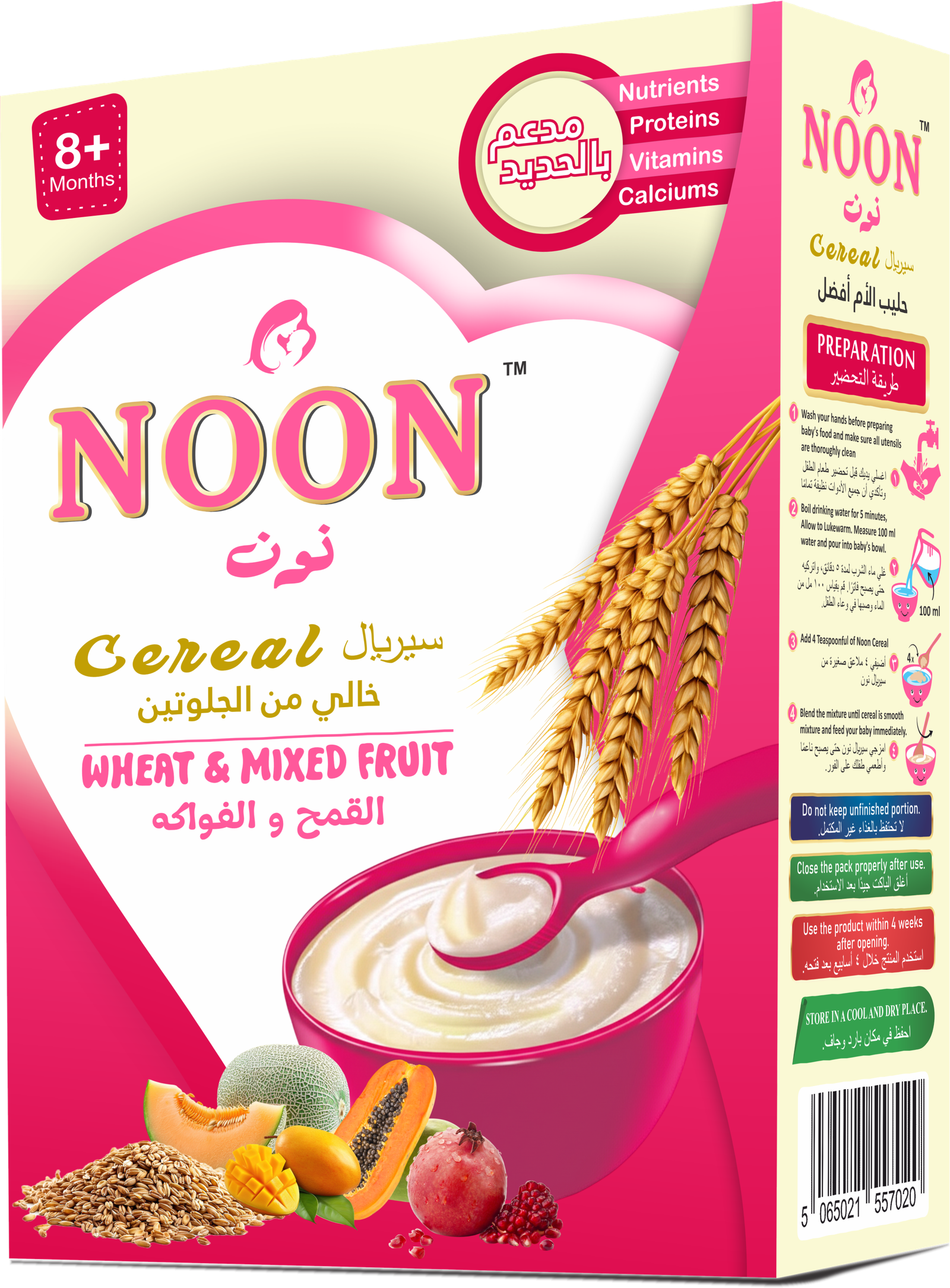 NOON wheat and mixed fruits cereal